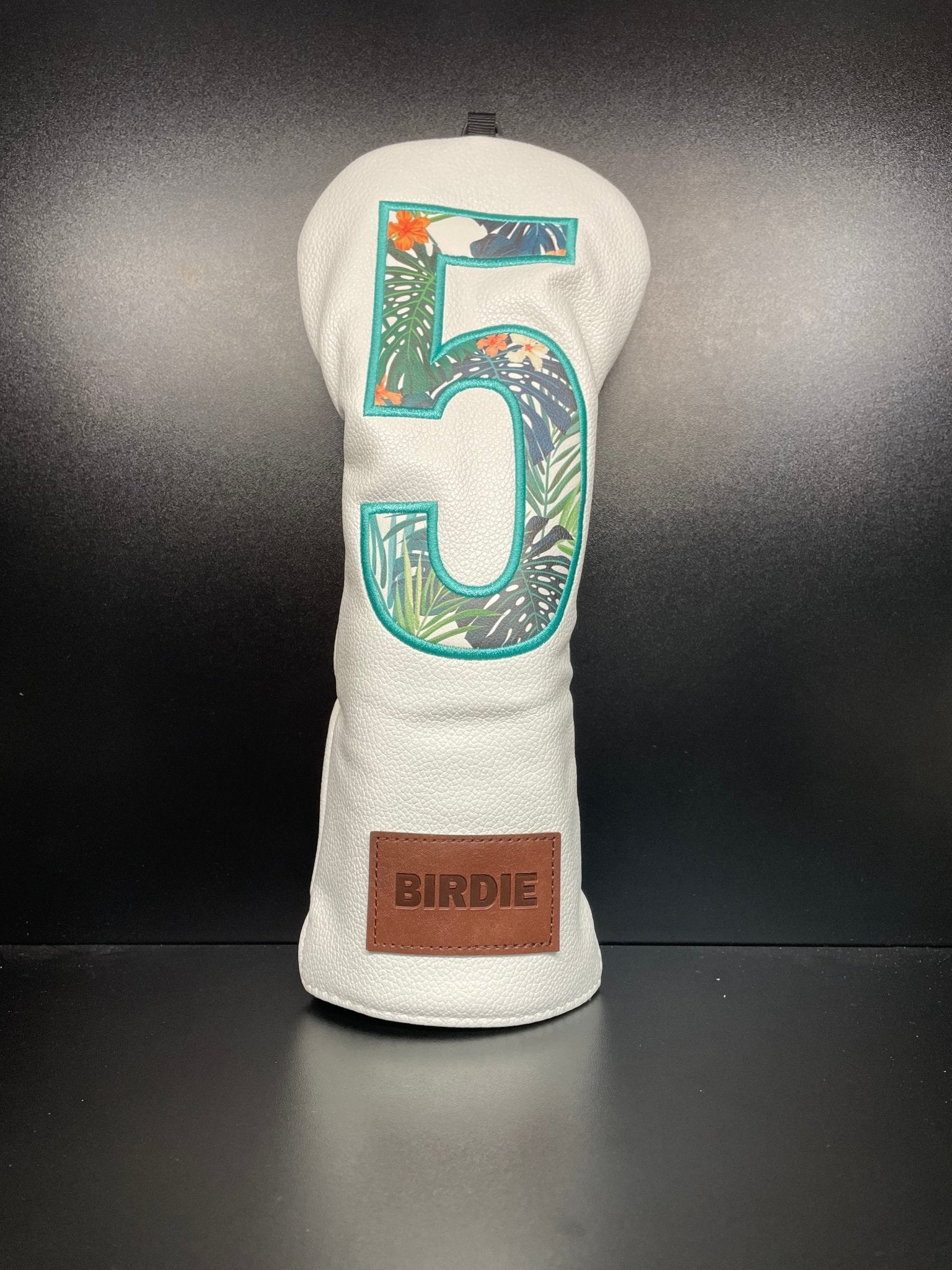 Tropical Floral Print Headcover 2.0 - Black Girl Golf