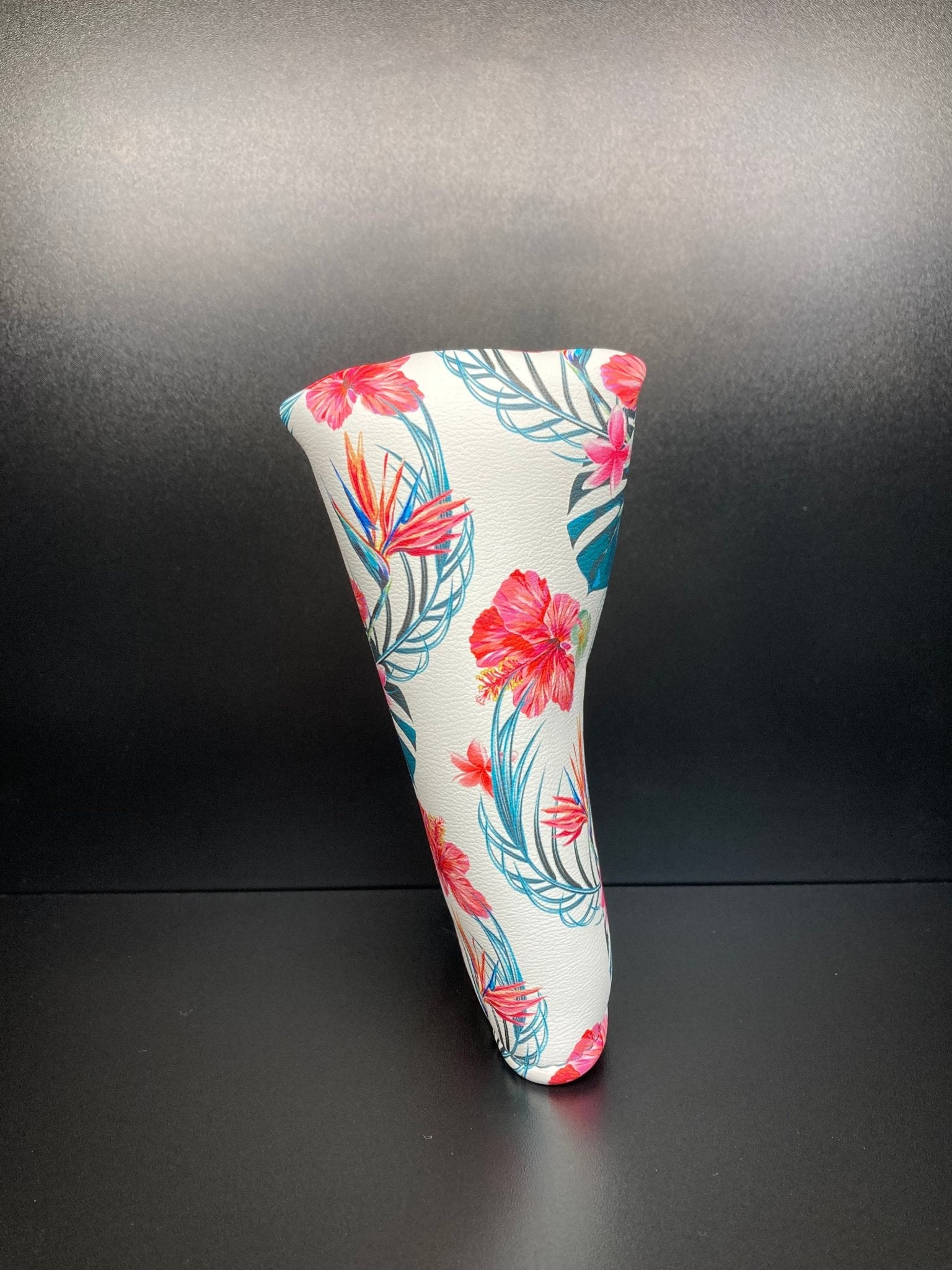 Tropical Floral Print Headcover - Black Girl Golf