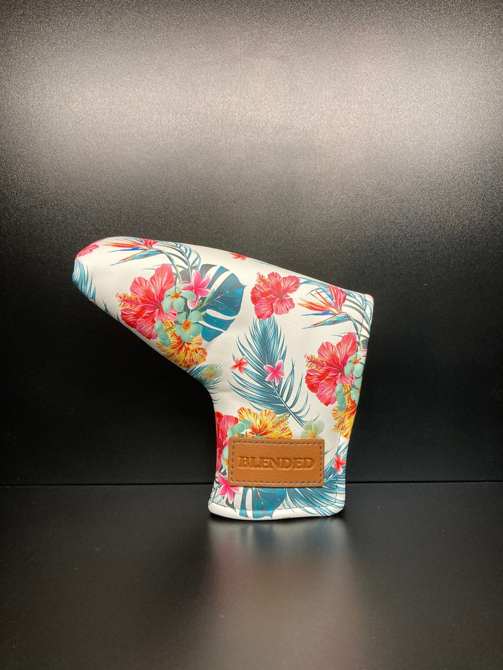Tropical Floral Print Headcover - Black Girl Golf