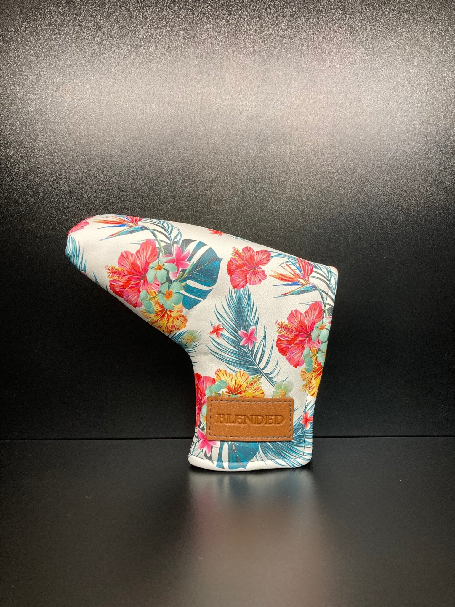 Tropical Floral Print Headcover - Black Girl Golf
