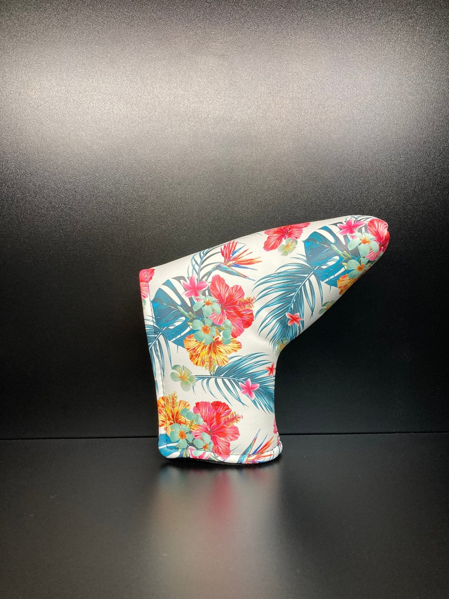 Tropical Floral Print Headcover - Black Girl Golf