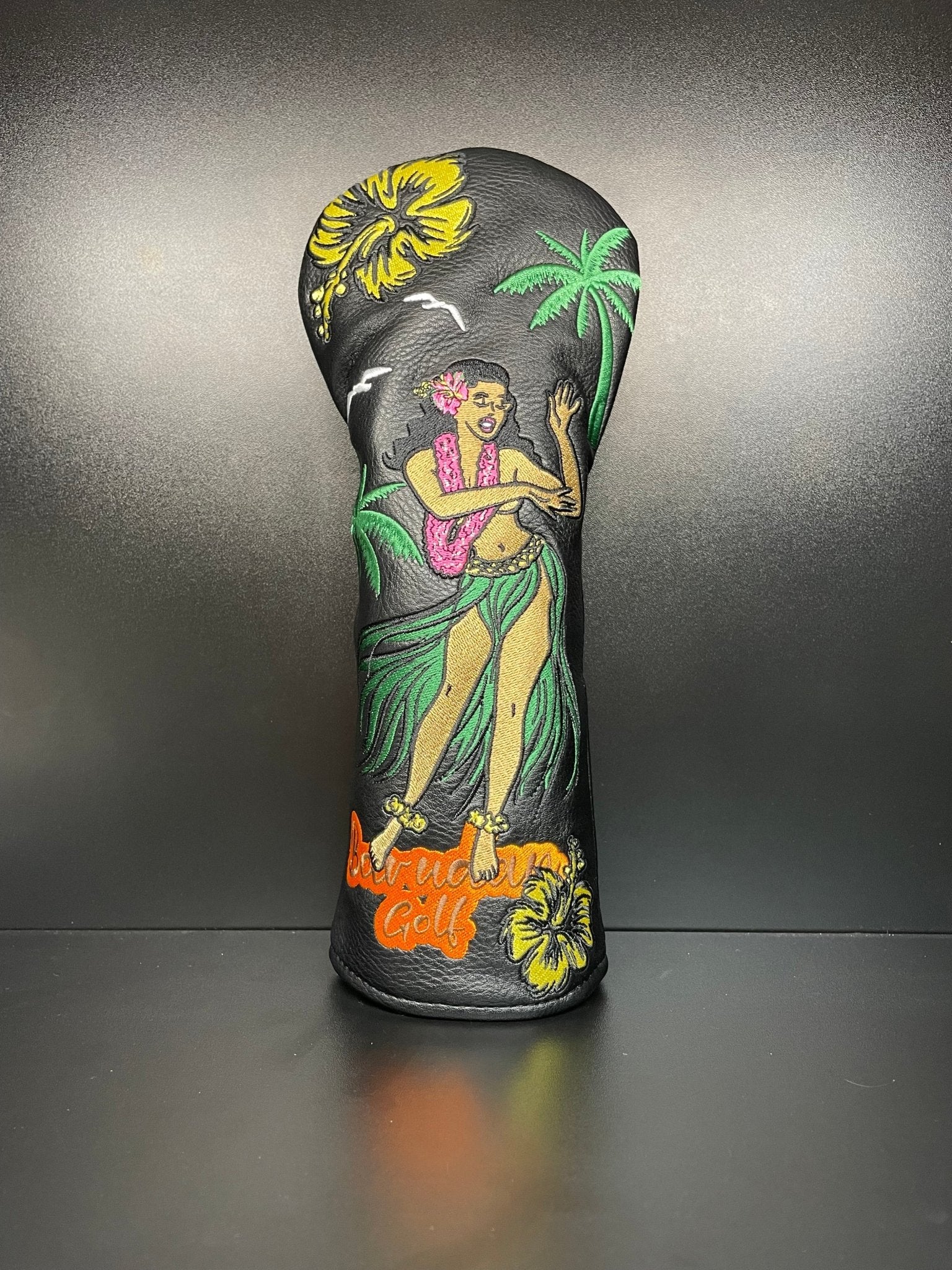 Tropical Hula Girl 2 Headcover - Black Girl Golf