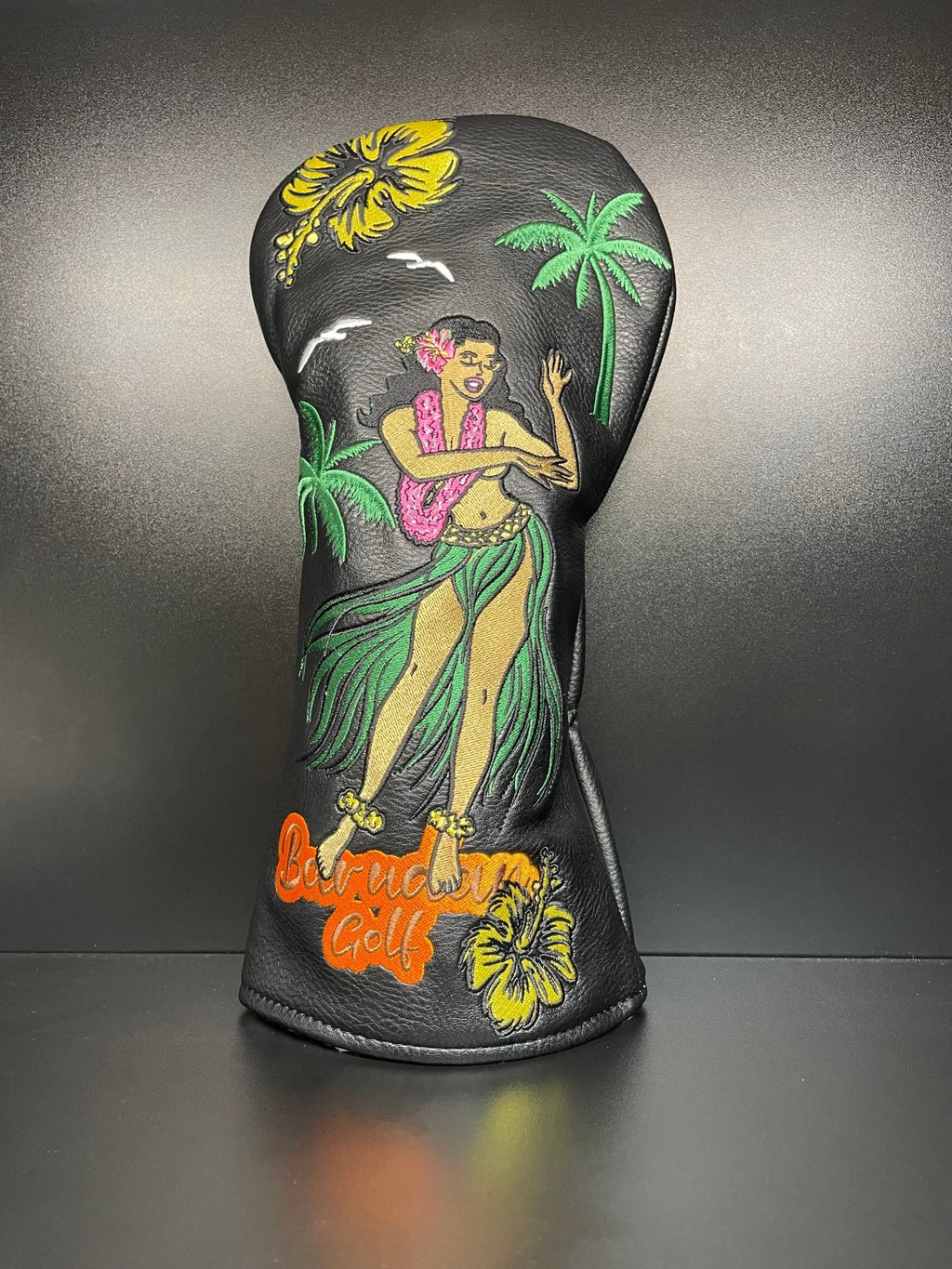 Tropical Hula Girl 2 Headcover - Black Girl Golf