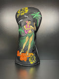 Tropical Hula Girl 2 Headcover - Black Girl Golf