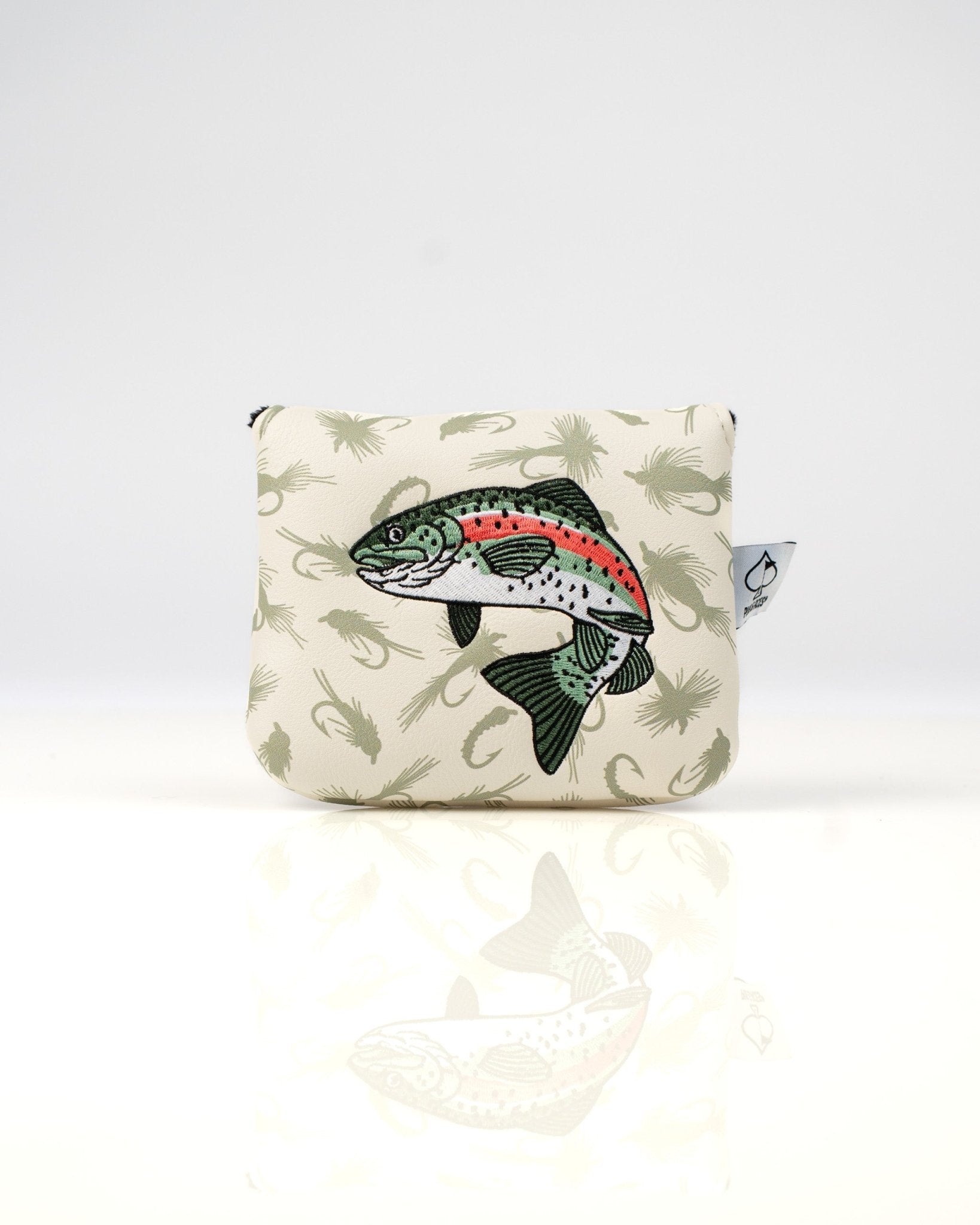 Trout - Center Shaft Mallet Putter Cover - Black Girl Golf