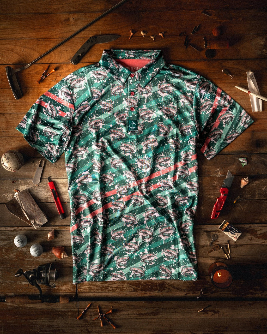 Trout Splatter - Black Girl Golf