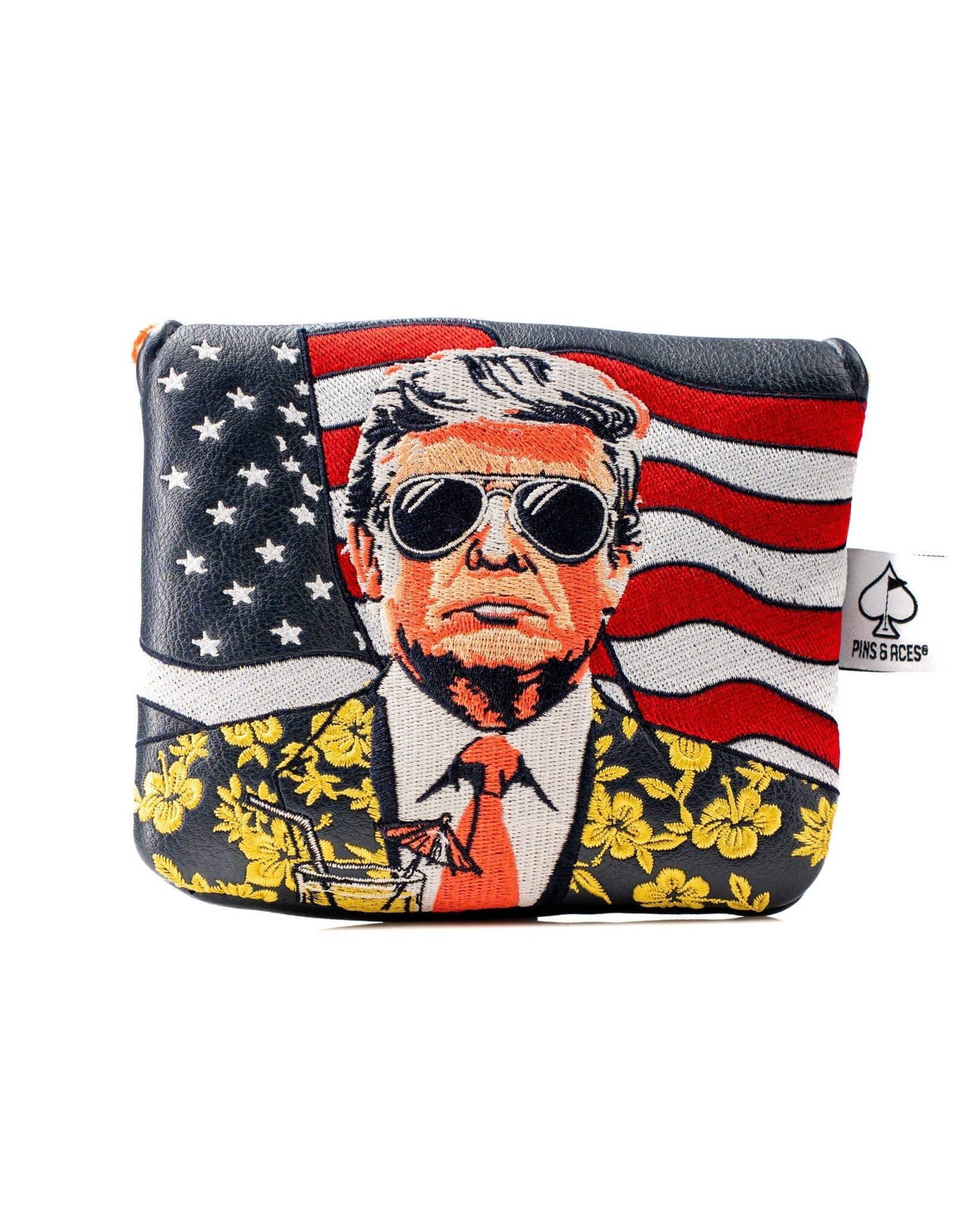 Trump - Gulf of America - Center Shaft Mallet Putter Cover - Black Girl Golf