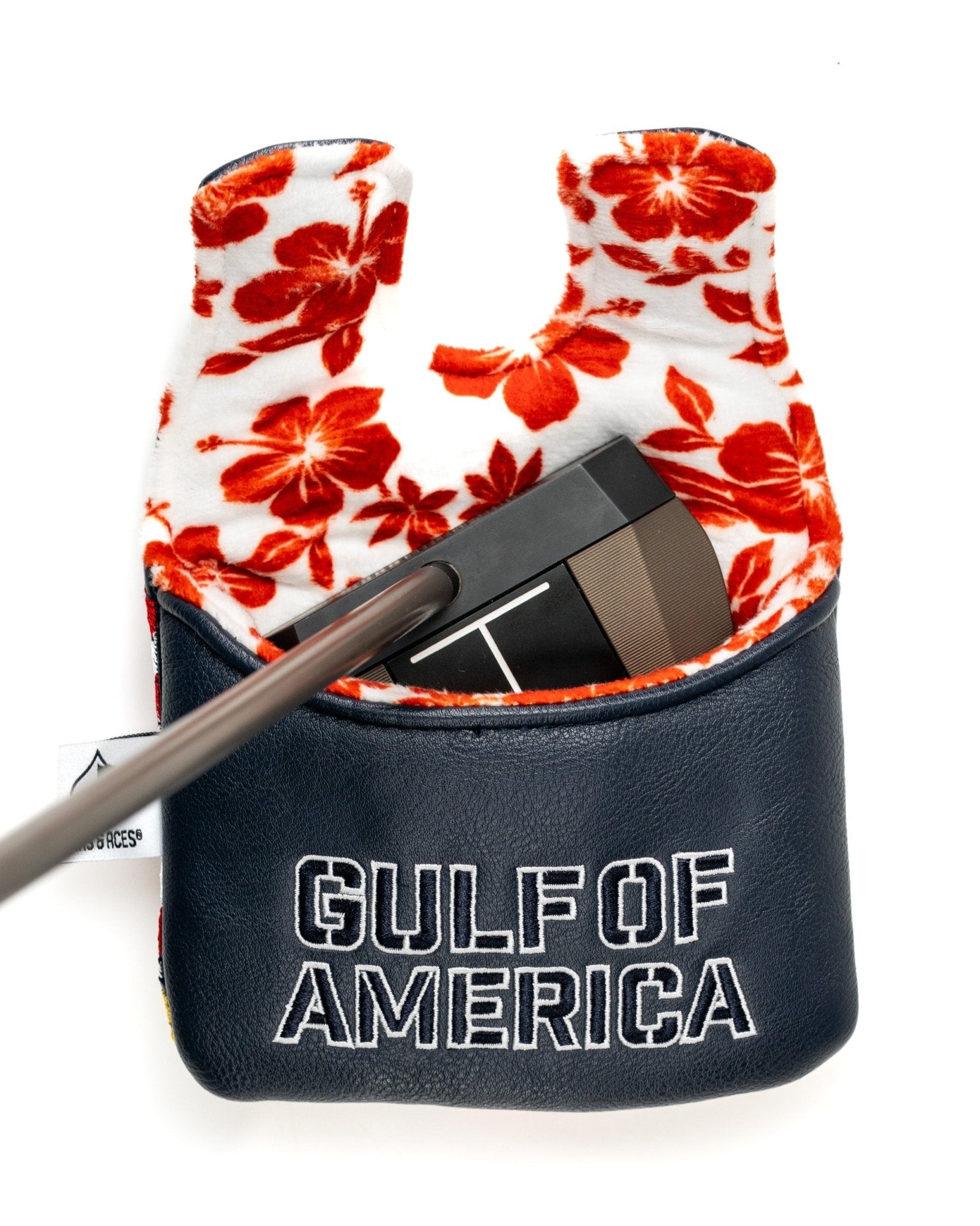 Trump - Gulf of America - Center Shaft Mallet Putter Cover - Black Girl Golf