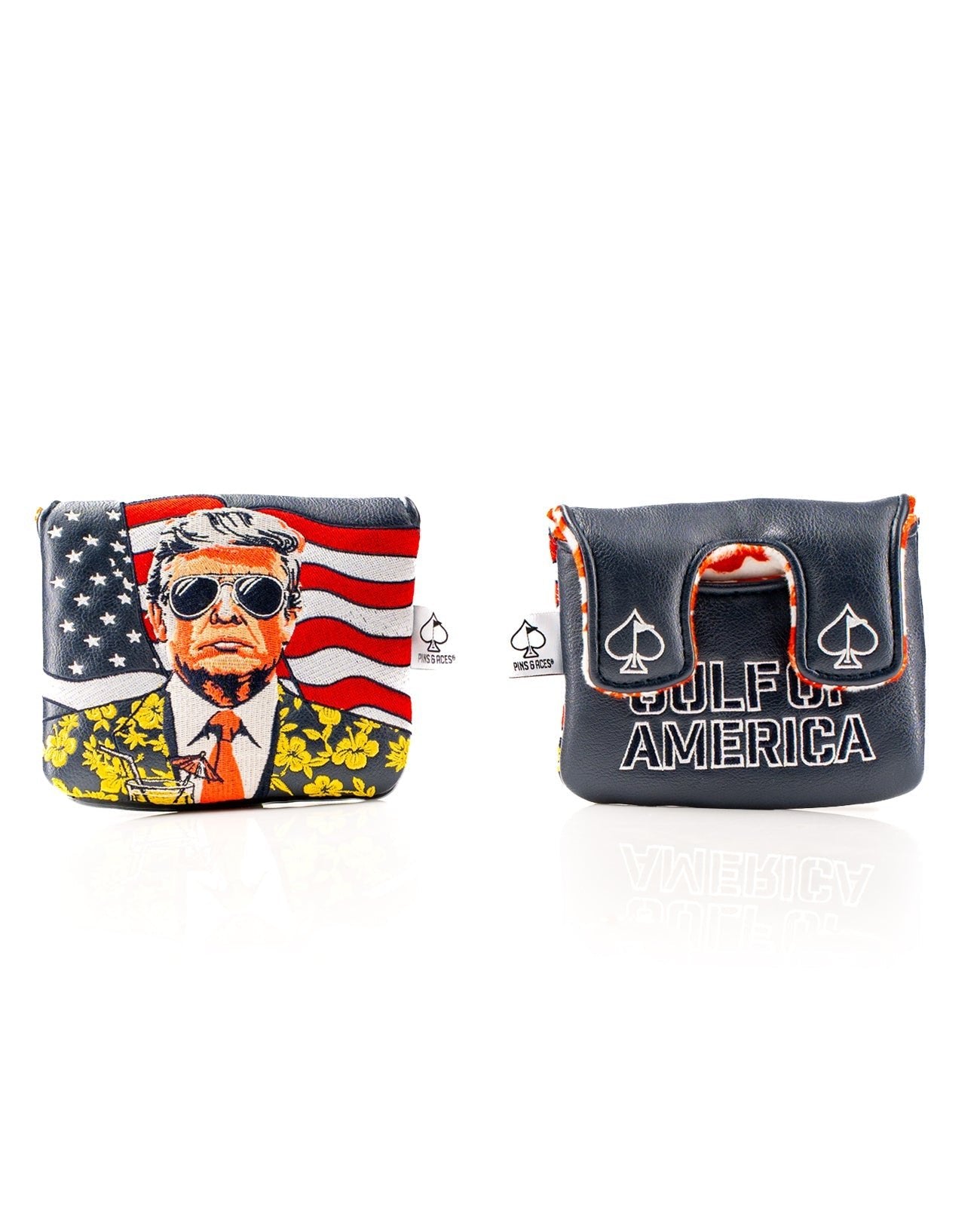 Trump - Gulf of America - Center Shaft Mallet Putter Cover - Black Girl Golf