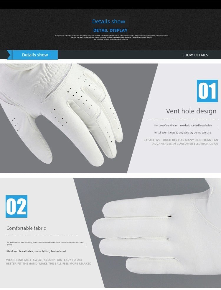 TYGOLF Nano - Fiber Men's Golf Gloves - Black Girl Golf
