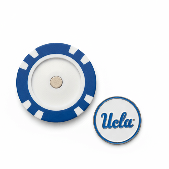 UCLA Bruins Officially Licensed Poker Chip Ball Marker - Black Girl Golf