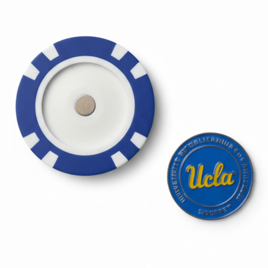 UCLA Bruins Officially Licensed Poker Chip Ball Marker - Black Girl Golf