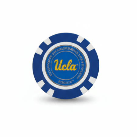 UCLA Bruins Officially Licensed Poker Chip Ball Marker - Black Girl Golf