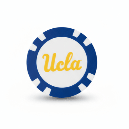 UCLA Bruins Officially Licensed Poker Chip Ball Marker - Black Girl Golf