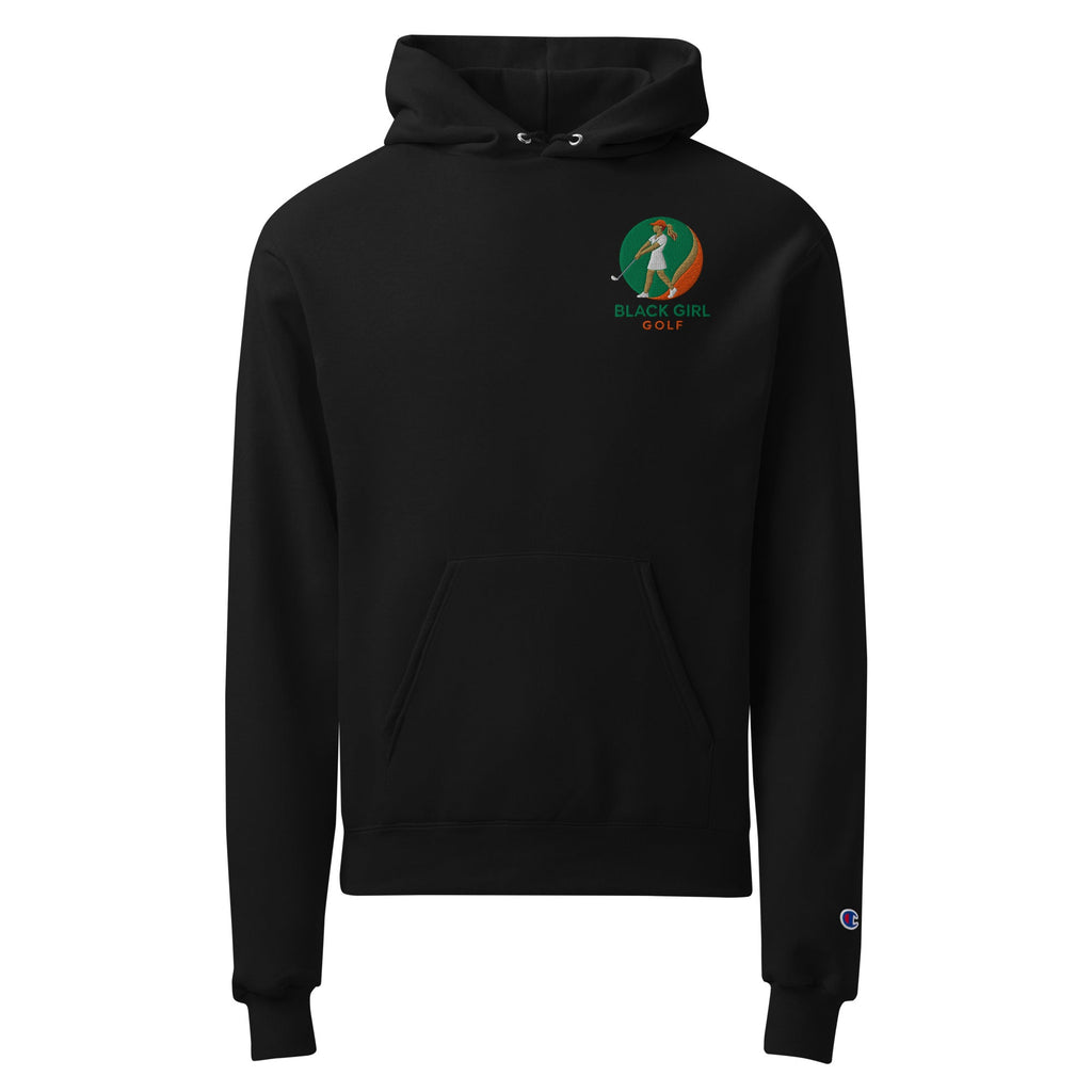 Unisex Champion hoodie - Black Girl Golf
