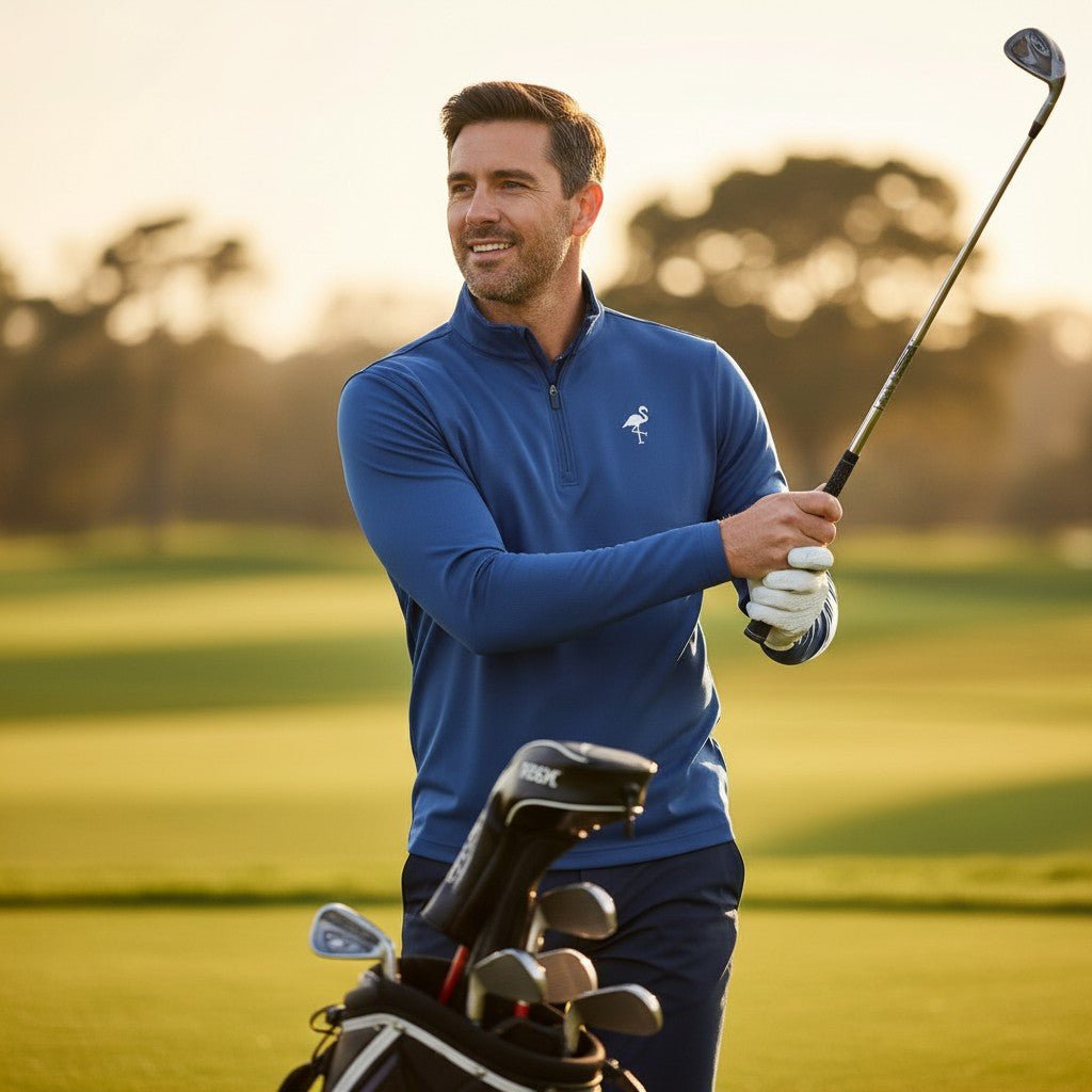 Unisex Marble Wave Performance Quarter Zip | Lightweight Moisture - Wicking Golf Pullover - Black Girl Golf