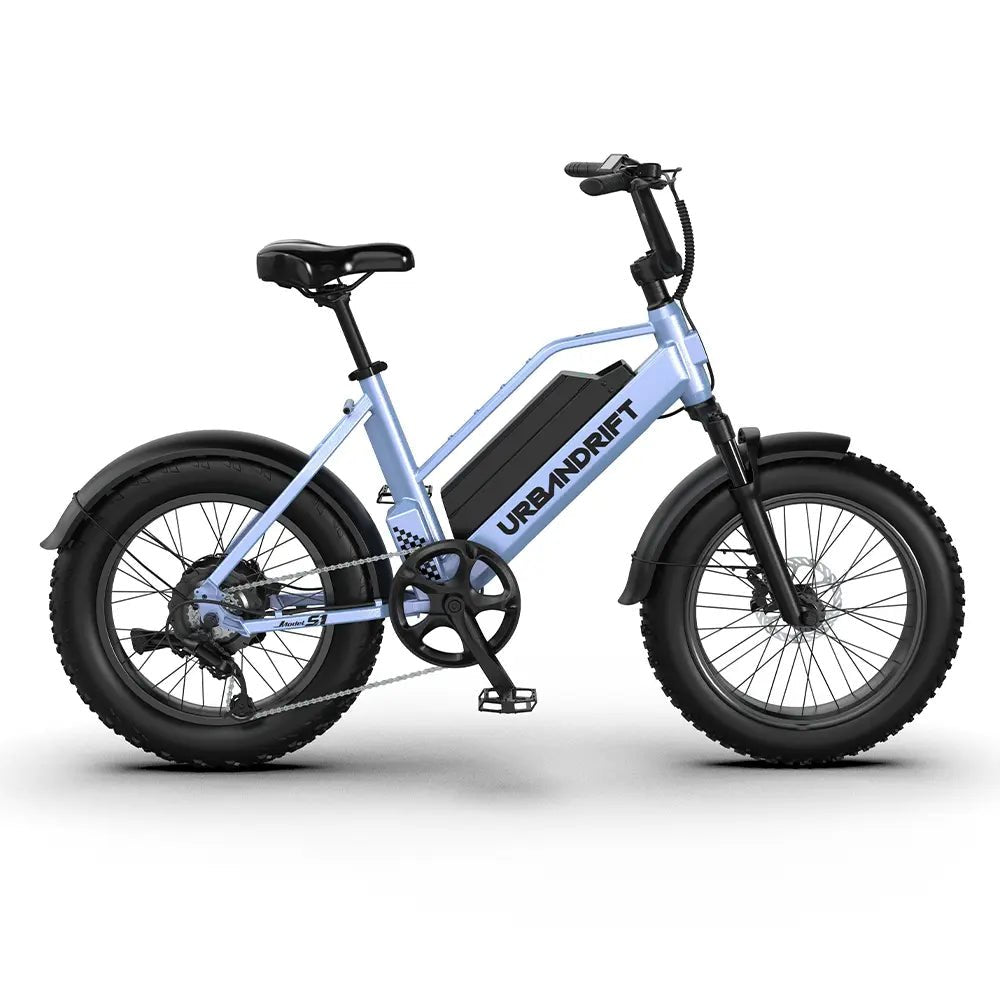 Urban Drift S1 Fat Tire Electric Bike | 52V Pedal-Assist eBike - Black Girl Golf