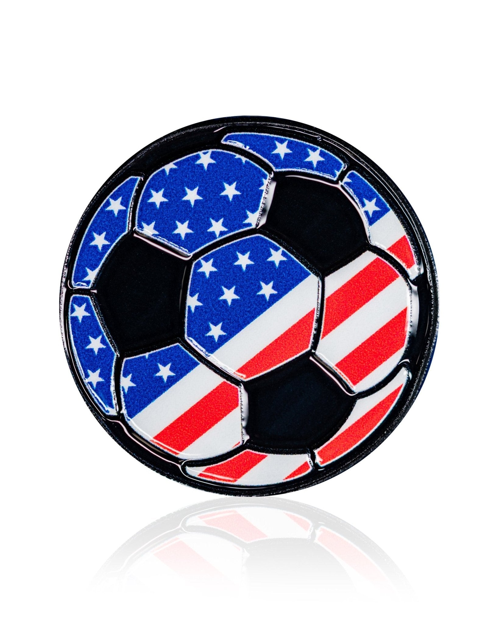 USA Soccer Ball - Ball Marker - Black Girl Golf