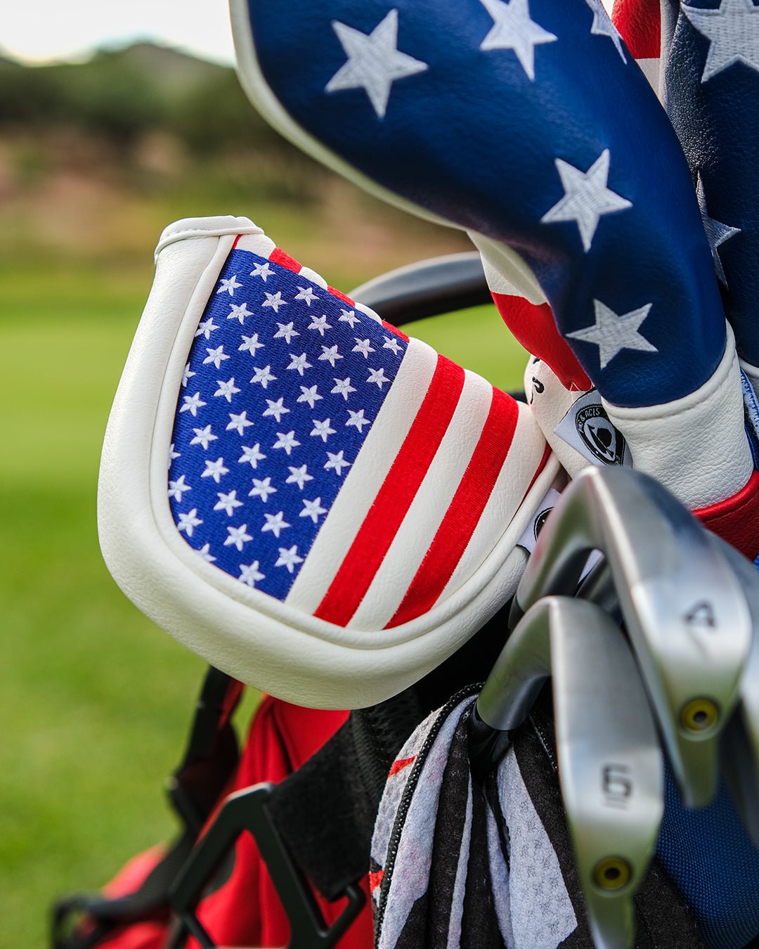 USA Tribute - Mallet Putter Cover - Black Girl Golf