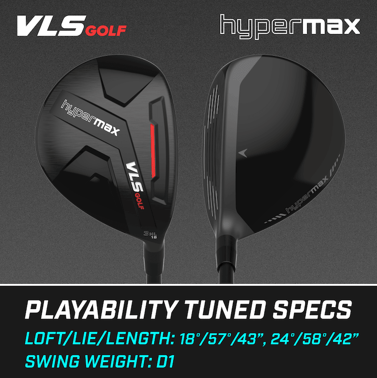 VLS hypermax 3 & 7 Wood Bundle - Black Girl Golf