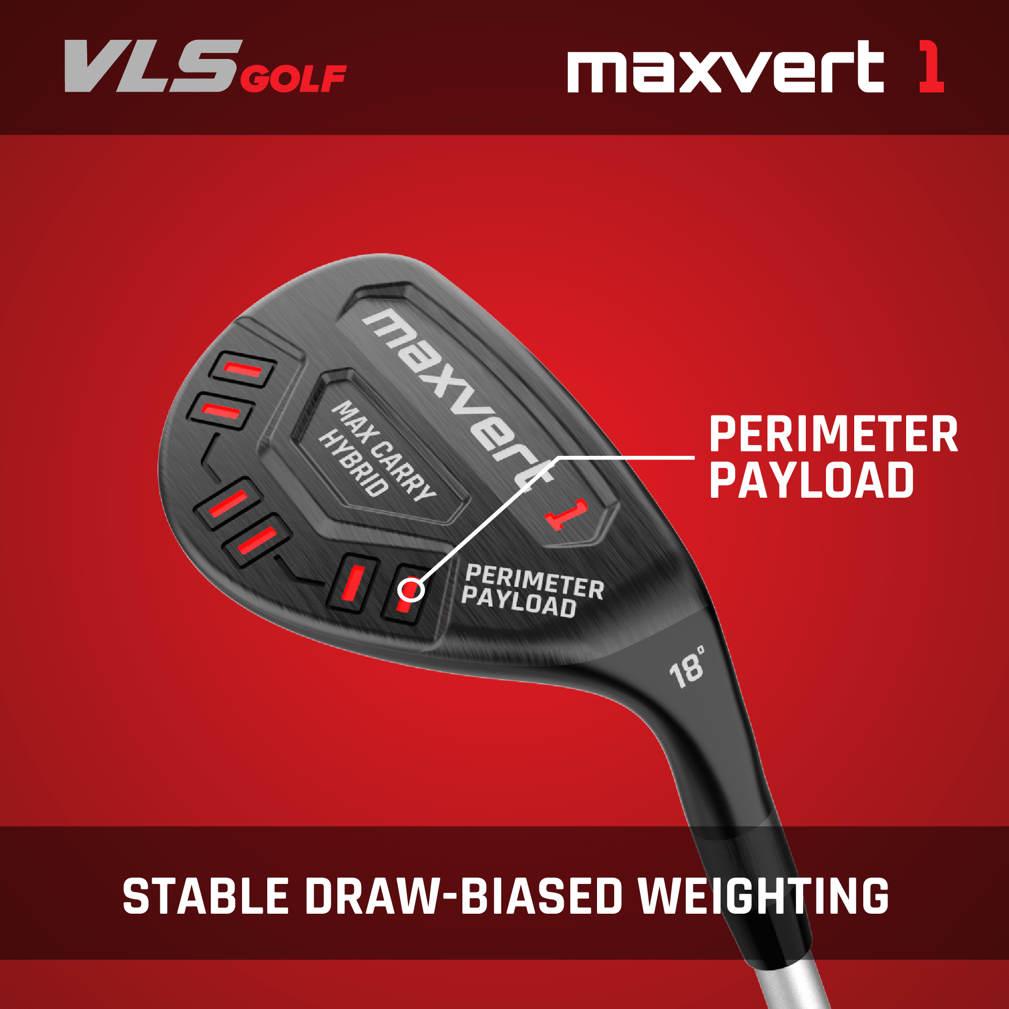 VLS Maxvert Hybrid - Black Girl Golf