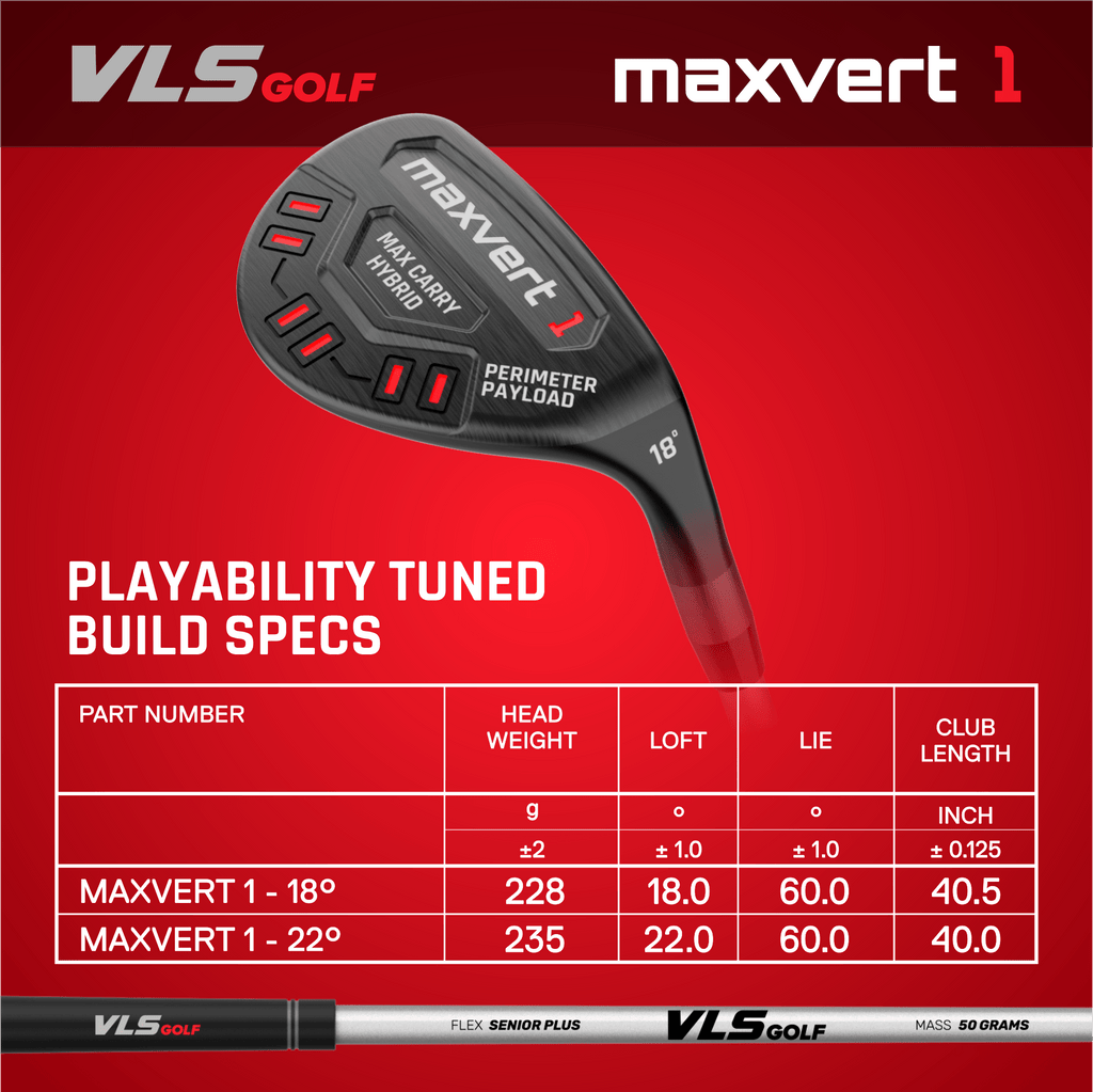 VLS Maxvert Hybrid - Black Girl Golf