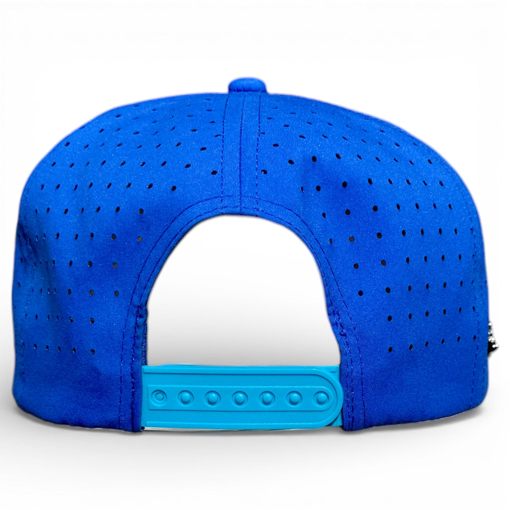 Water Ball Golf Hat | Snapback Cap | Built - in Magnetic Ball Marker Holder + Marker Included | Adjustable Blue - Black Girl Golf