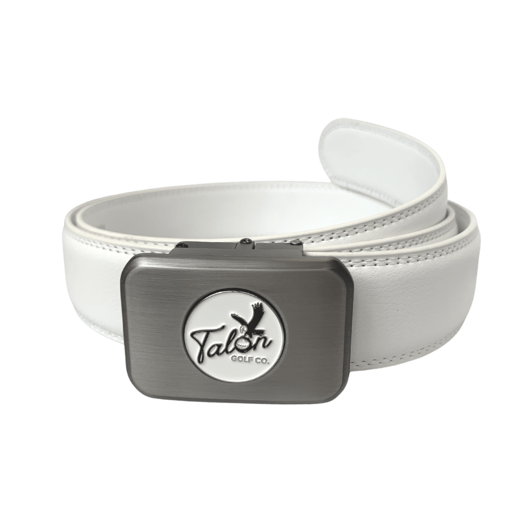 White Eagle Leather Belt w/ Magnetic Ball Marker - Black Girl Golf
