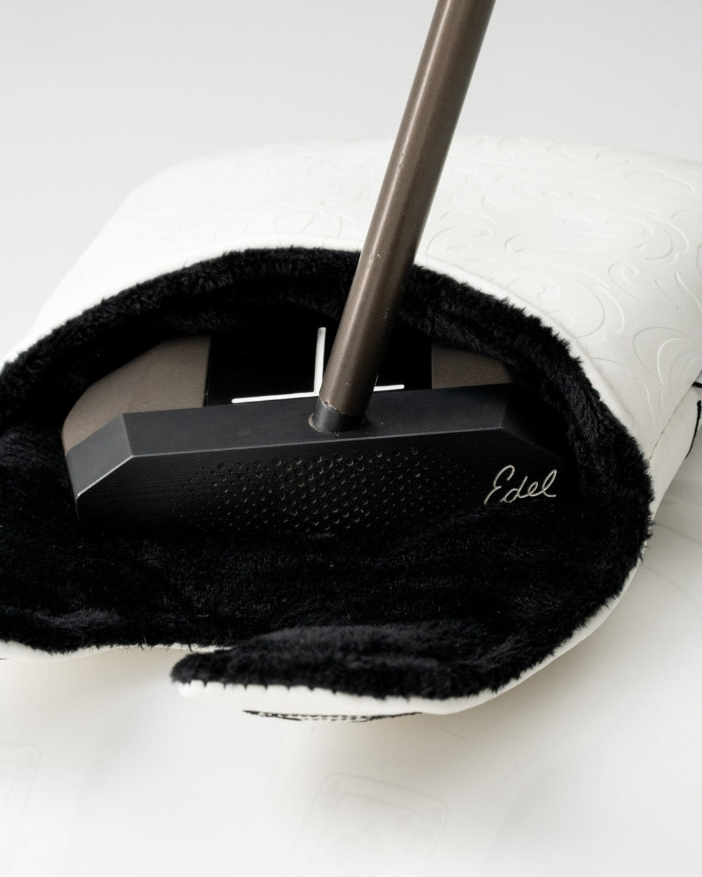 White Out Ace of Spades - Center Shaft Mallet Putter Cover - Black Girl Golf