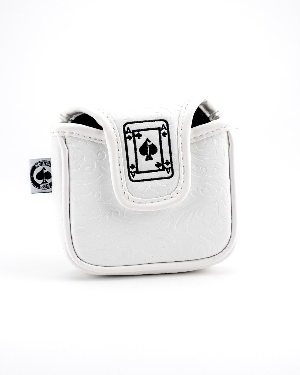 White Out Ace of Spades - Mallet Putter Cover - Black Girl Golf