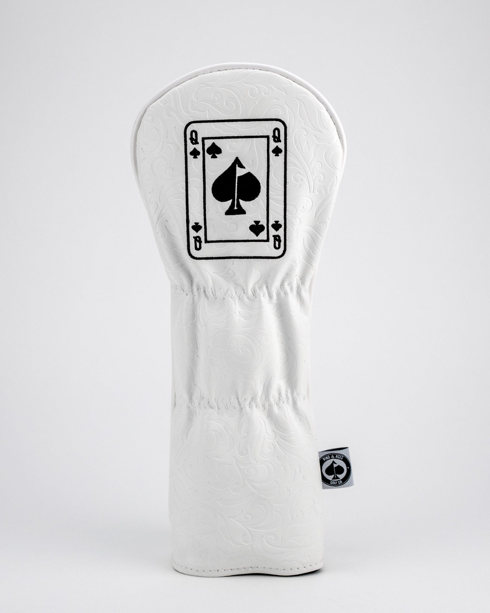 White Out Queen of Spades - Fairway Cover - Black Girl Golf