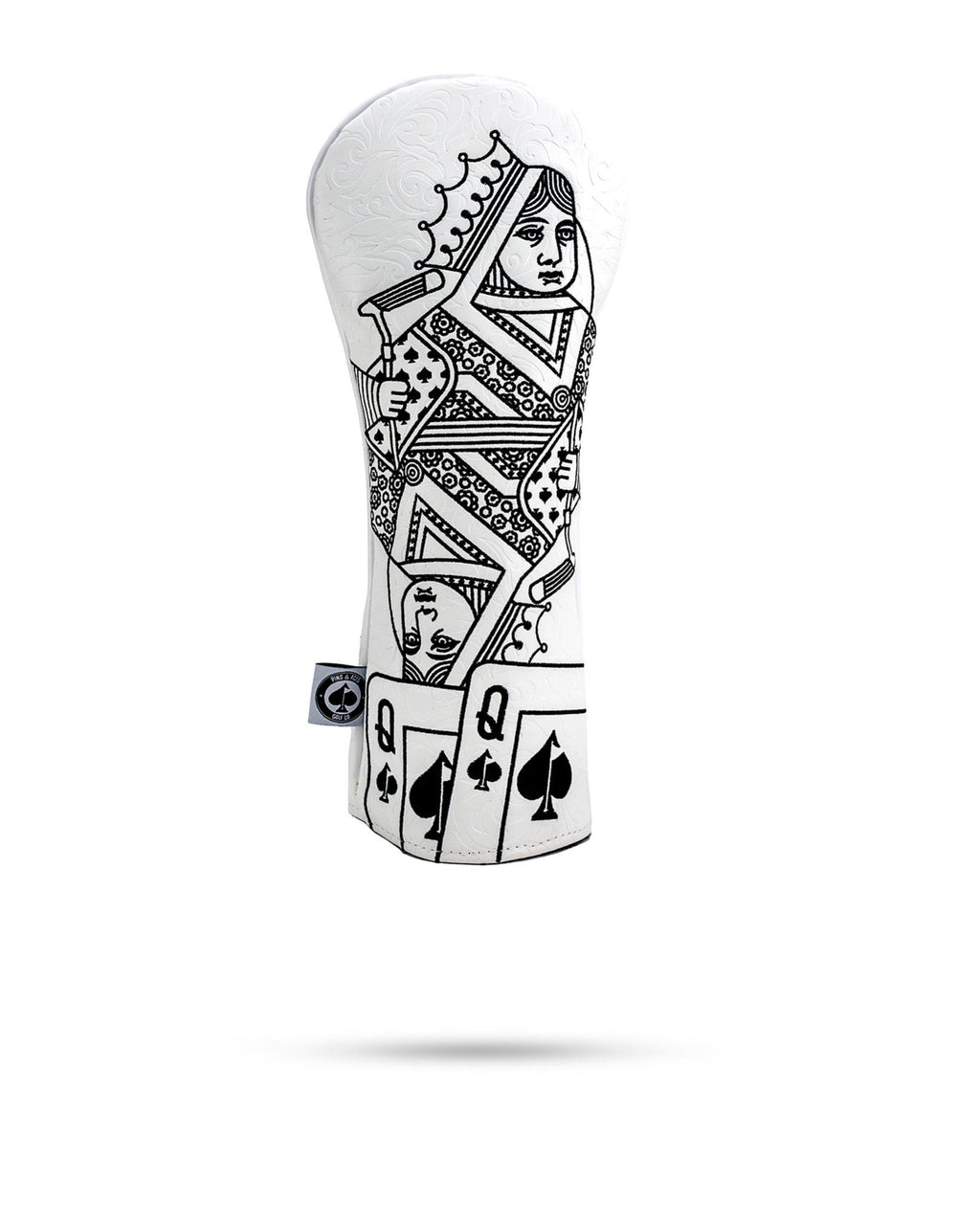 White Out Queen of Spades - Fairway Cover - Black Girl Golf