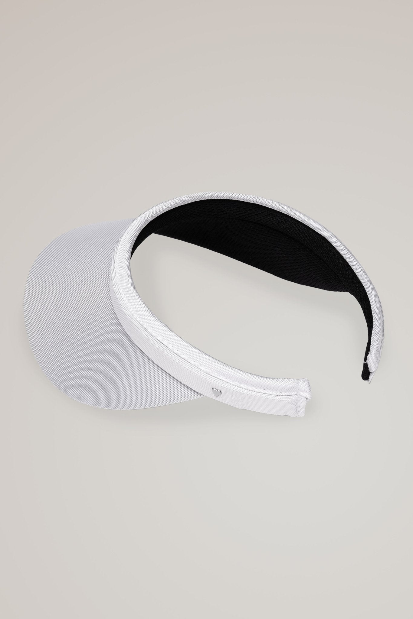 White Slide On Visor - Black Girl Golf