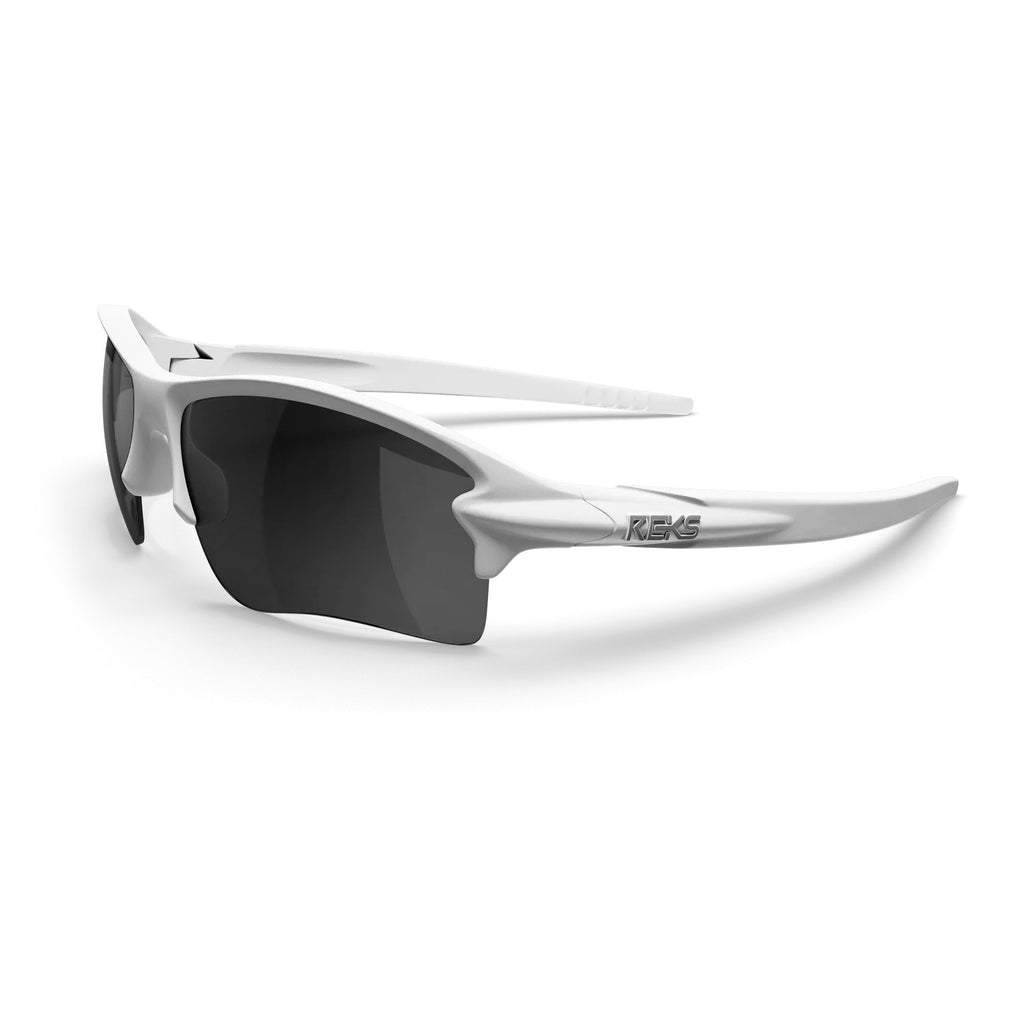 White Sling Blade Prescription Polarized Polycarbonate Sunglasses - Black Girl Golf