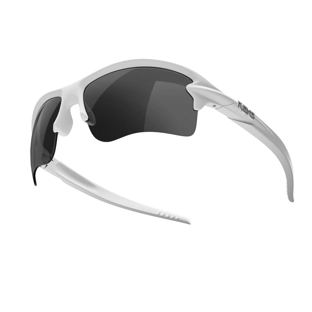 White Sling Blade Prescription Polarized Polycarbonate Sunglasses - Black Girl Golf