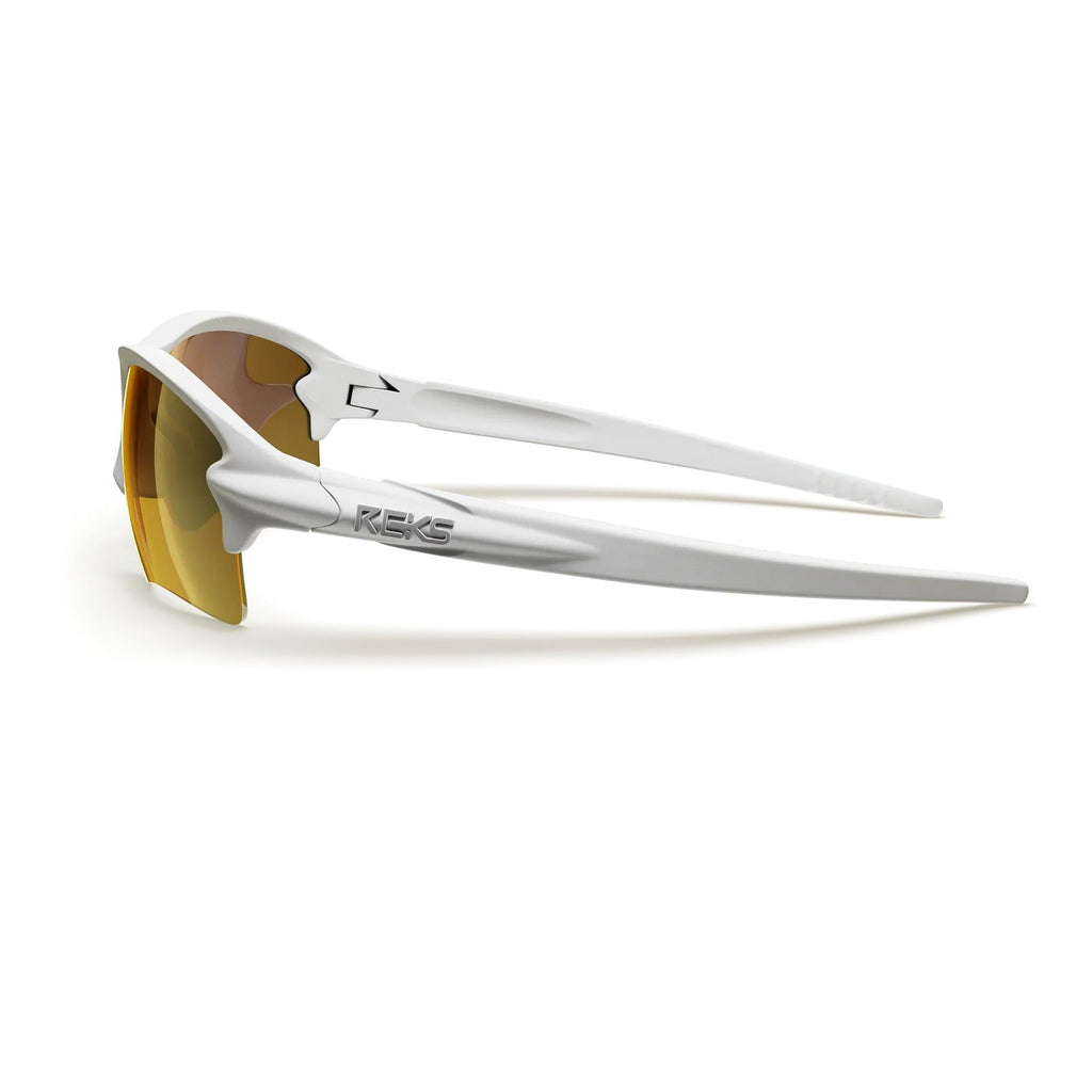 White Sling Blade Prescription Polarized Polycarbonate Sunglasses - Black Girl Golf