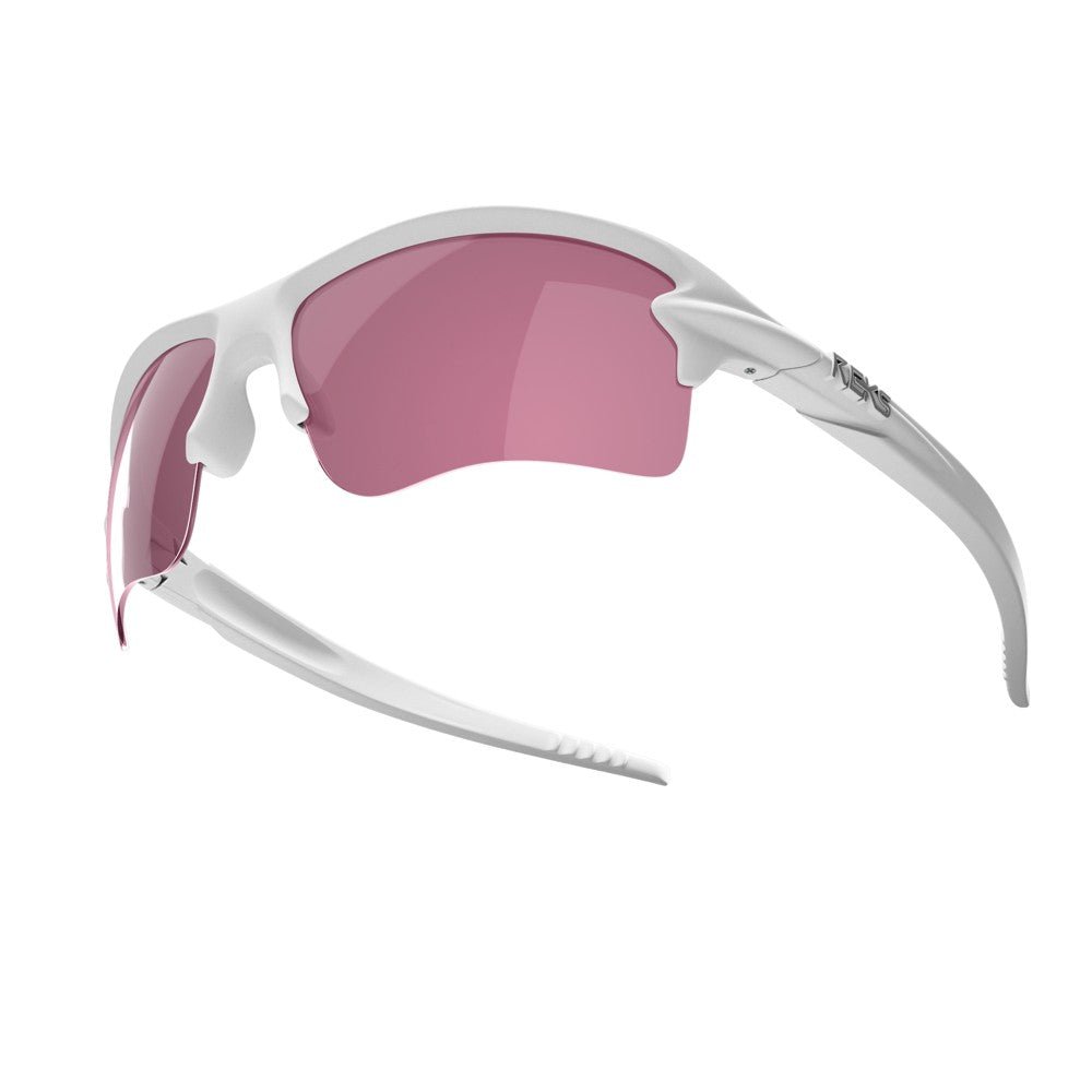 White Sling Blade Prescription Polycarbonate Sunglasses - Black Girl Golf