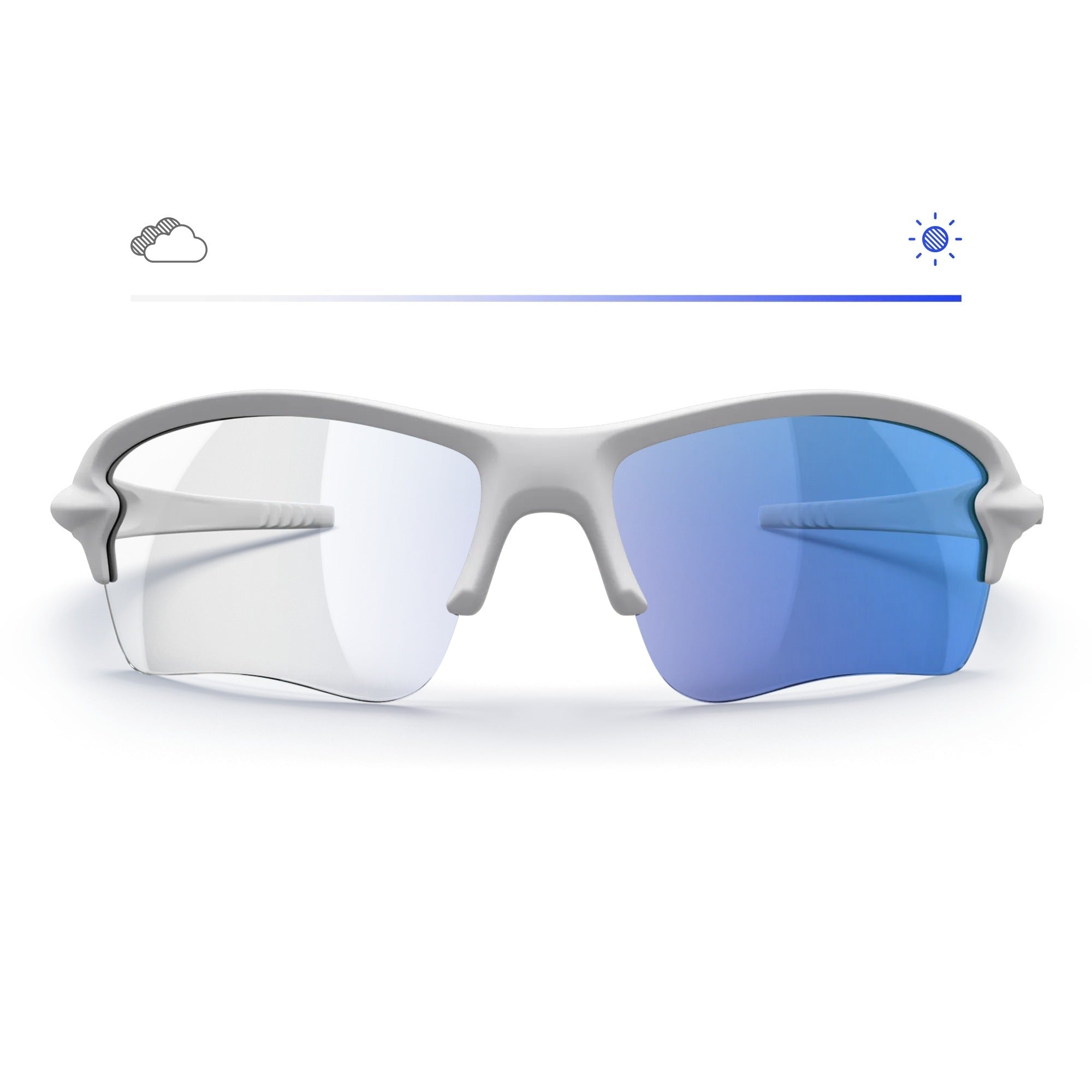 White Sling Blade Prescription Transitions® Colors - Black Girl Golf
