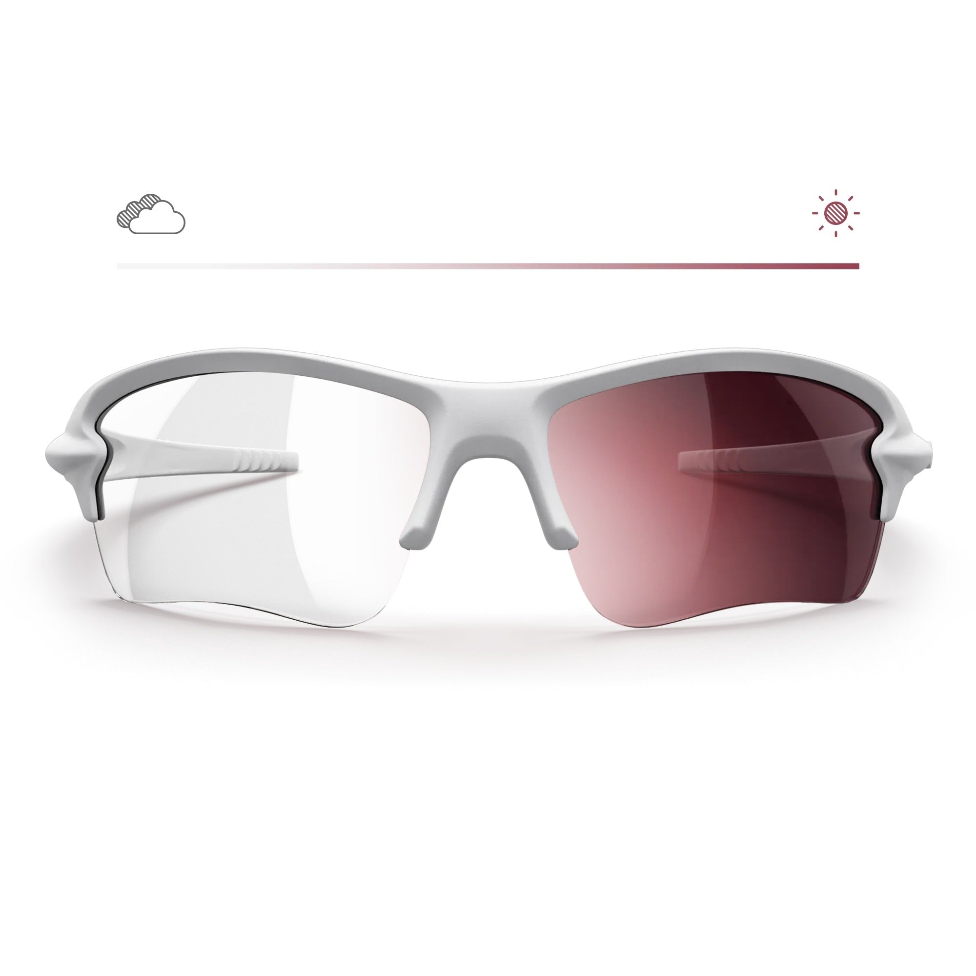 White Sling Blade Prescription Transitions® Mirrors - Black Girl Golf