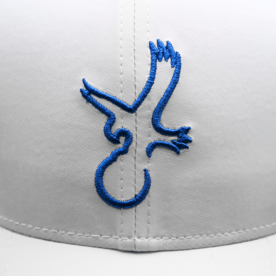 White/Blue Eagle Performance Hat - Black Girl Golf