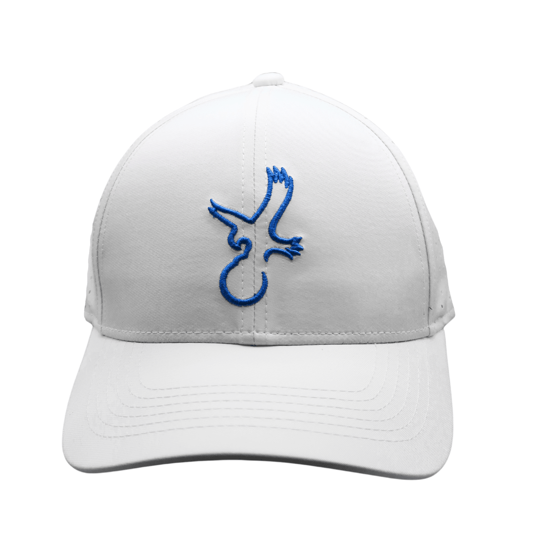 White/Blue Eagle Performance Hat - Black Girl Golf