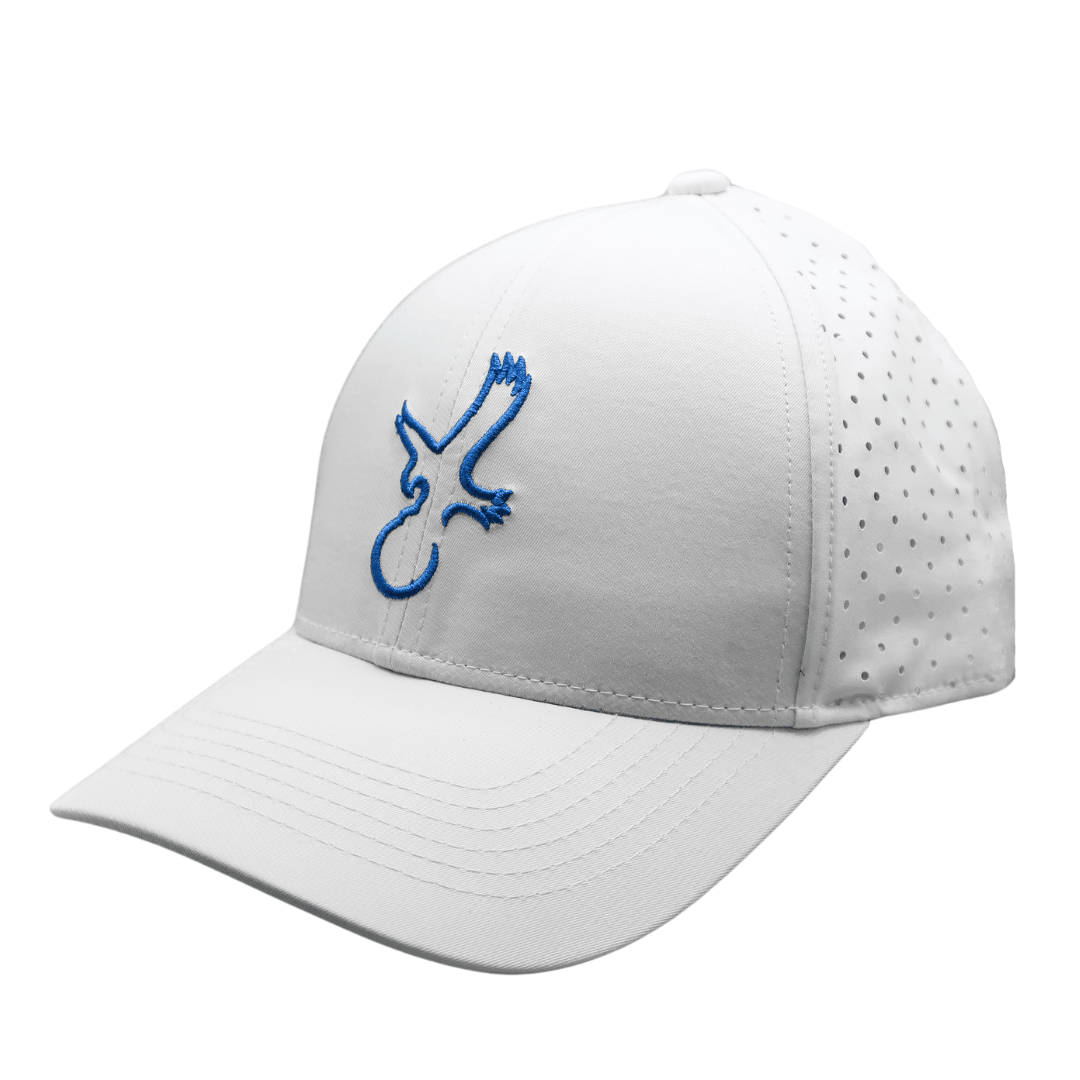 White/Blue Eagle Performance Hat - Black Girl Golf