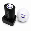 Winky Face Golf Ball Stamp | Quick - Dry Ink Stamper | Easy Ball Identification | Fun Golf Gift - Black Girl Golf