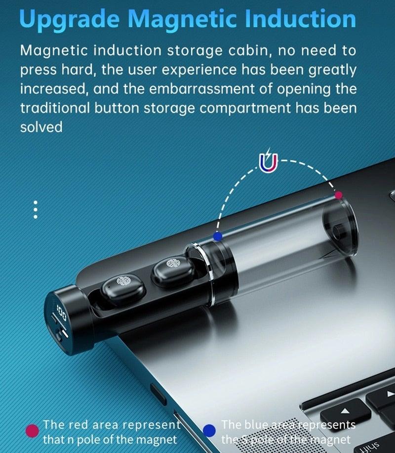 Wireless Bluetooth 5.1 Earphones Wireless Charging Case IPX8 Waterproof Stereo Headphones In Ear Built in Mic Headset Touch Control Earbuds Wireless Earbuds Case With Flashlight Noise Isolating Clear Calls Rich Bass In-Ear Sports Headset - Black Girl Golf