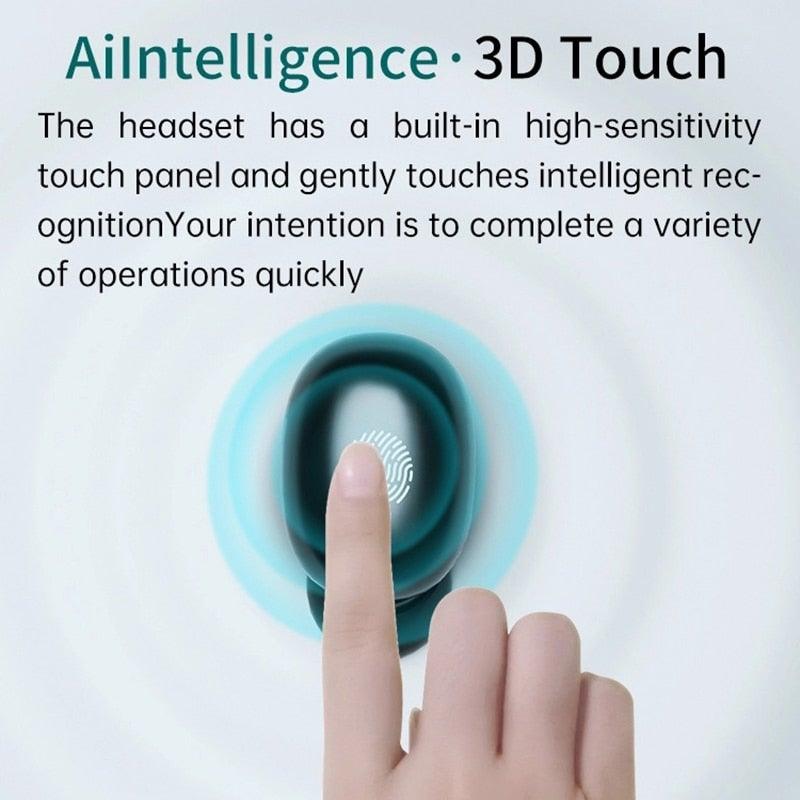 Wireless Bluetooth 5.1 Earphones Wireless Charging Case IPX8 Waterproof Stereo Headphones In Ear Built in Mic Headset Touch Control Earbuds Wireless Earbuds Case With Flashlight Noise Isolating Clear Calls Rich Bass In-Ear Sports Headset - Black Girl Golf