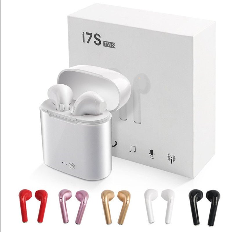 Wireless Bluetooth Earphone Earbuds Head With Mic with cables for all phones - Black Girl Golf