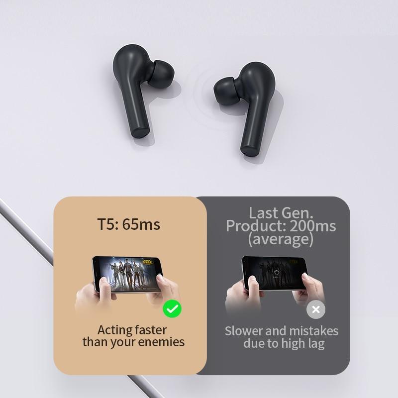 Wireless Bluetooth Headphones V5.0 Touch Control Earphones Stereo HD talking with 380mAh battery for all Phones - Black Girl Golf