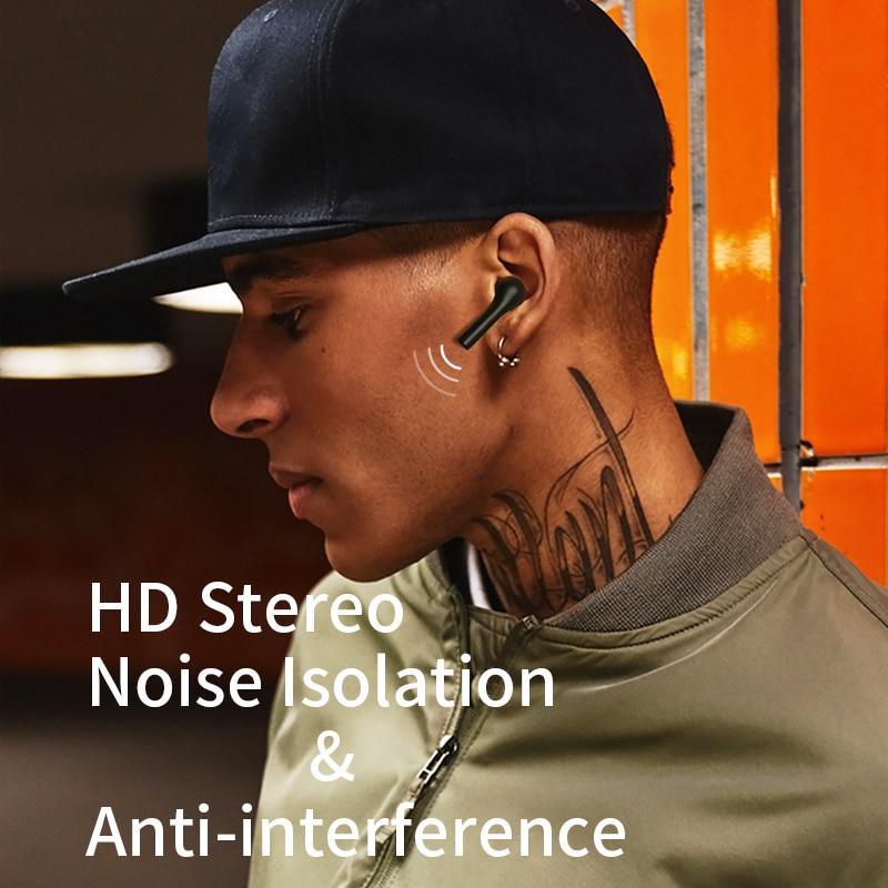 Wireless Bluetooth Headphones V5.0 Touch Control Earphones Stereo HD talking with 380mAh battery for all Phones - Black Girl Golf