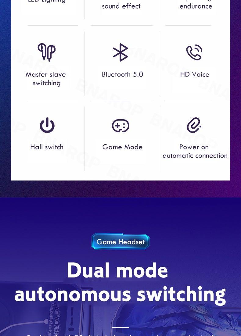 Wireless Earbuds Touch Control Earphone No Delay Noise Reduction Bluetooth Headphone Gaming Headset y Lewith Mic Updated Design with Industrading Sound & Improved Comfort, Long Wireless Range, Up to 24 Hours of Talk Time - Black Girl Golf