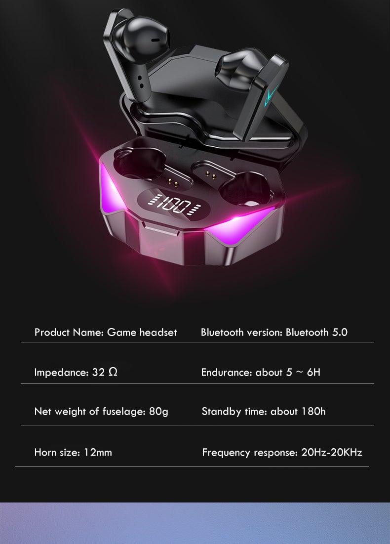 Wireless Earbuds Touch Control Earphone No Delay Noise Reduction Bluetooth Headphone Gaming Headset y Lewith Mic Updated Design with Industrading Sound & Improved Comfort, Long Wireless Range, Up to 24 Hours of Talk Time - Black Girl Golf